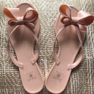 Super cute jelly bow flip flops